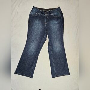 Lane Bryant Womens 14 Petite Tighter Tummy Bootcut Denim